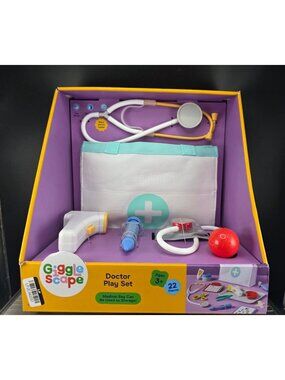 Gigglescape Doctor Play Set For Kids Ages 3+ With 22 Pieces & Storage Bag